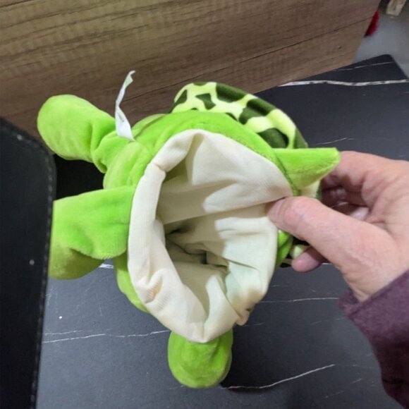 Pulaski River Turtles Plush Hand Puppet Green Giraffe Shell Soft Toy Ballpark Si - Picture 4 of 11